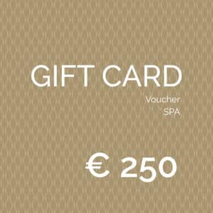 Regala benessere con la Gift Card SPA da 250€ di Terme della Valpolicella. Voucher regalo valido per trattamenti, Day SPA e cosmetici.