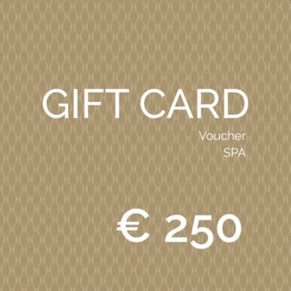 Regala benessere con la Gift Card SPA da 250€ di Terme della Valpolicella. Voucher regalo valido per trattamenti, Day SPA e cosmetici.