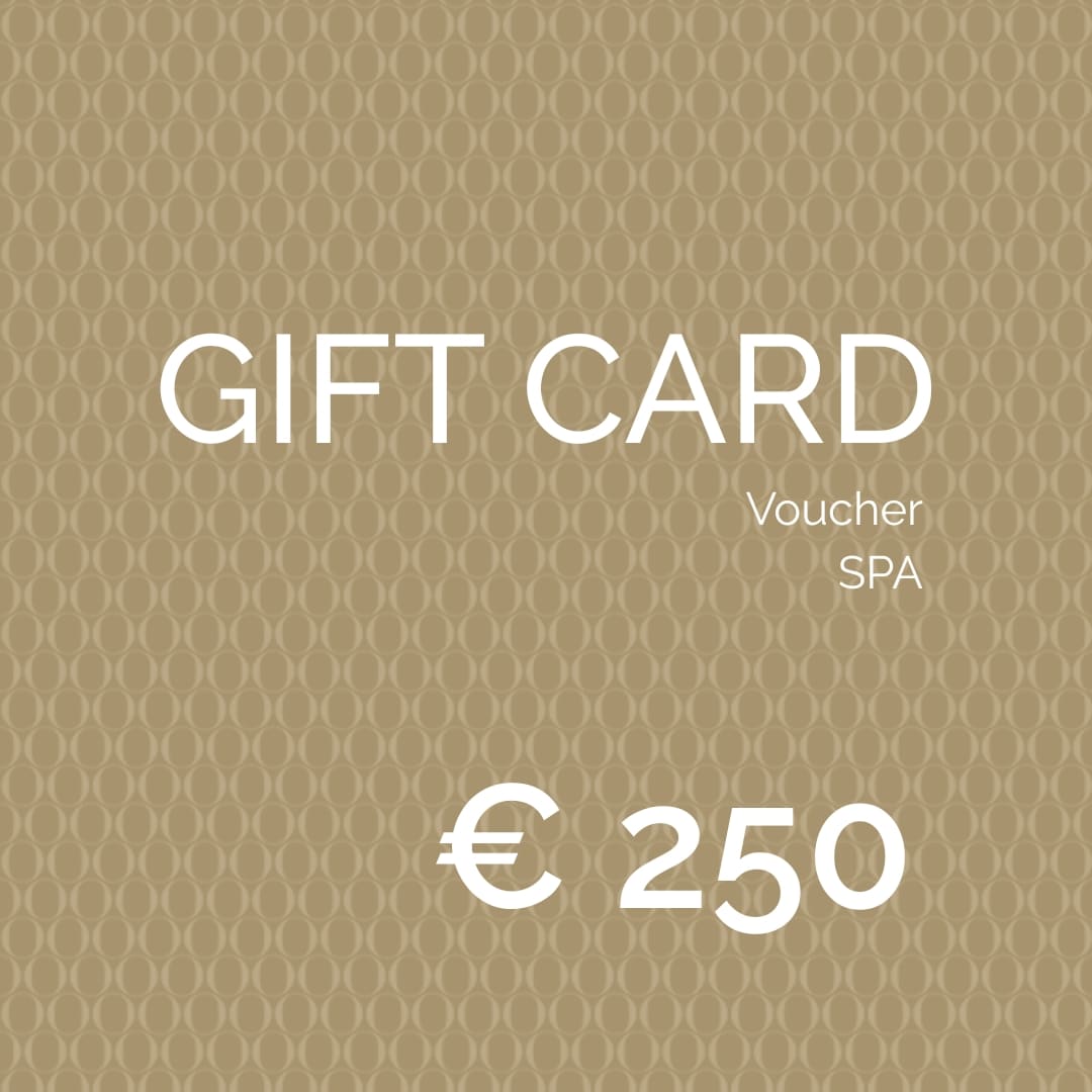 Regala benessere con la Gift Card SPA da 250€ di Terme della Valpolicella. Voucher regalo valido per trattamenti, Day SPA e cosmetici.
