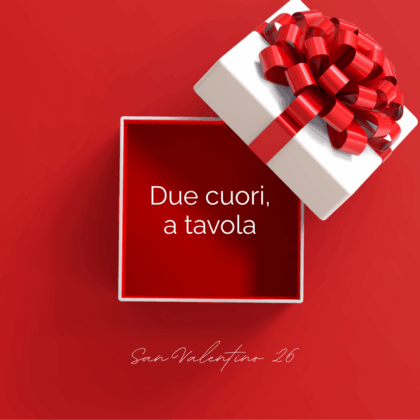 Due cuori a tavola - Idea Regalo San Valentino